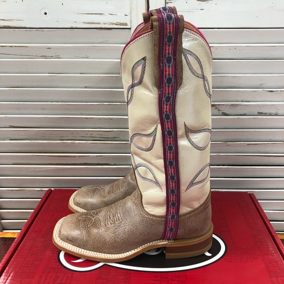 Women’s Justin square toe Cowgirl Boot - Picture 2 of 4